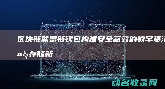 区块链联盟链钱包 构建安全高效的数字资产存储新生态 (区块链联盟链项目有哪些)